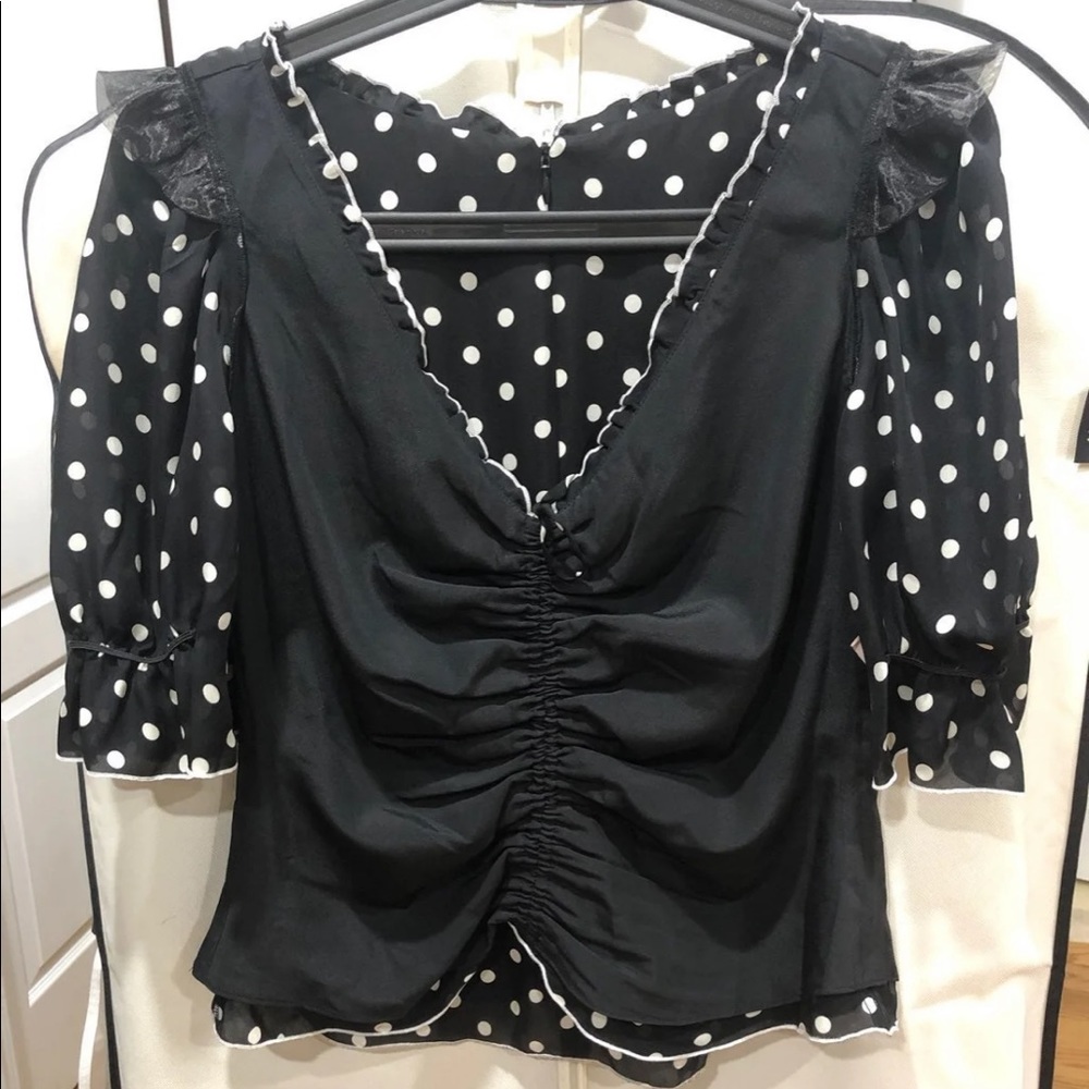SOLD! Cinq a sept Kimberly Top Sz XS - Picture 8 of 9
